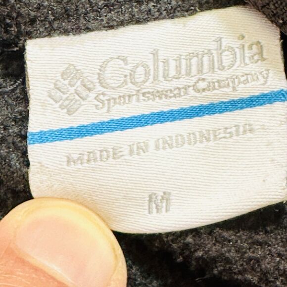 Columbia Fleece Womens Medium Black Full Zip Mock Neck Sweatshirt Outdoor - Picture 9 of 11